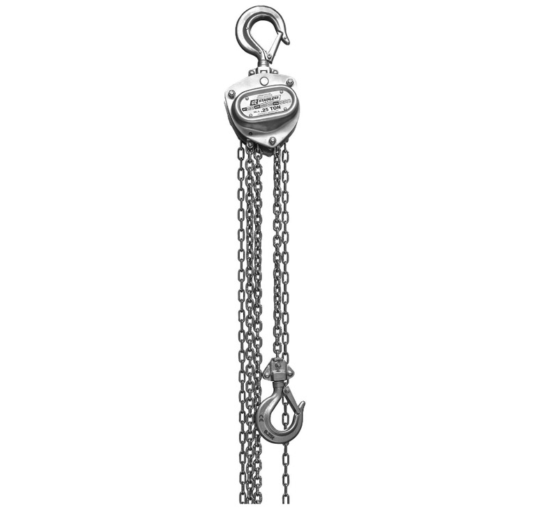 OZSS025- 10CH .25 T Stainless Steel Lever Hoist 10 ft. lift