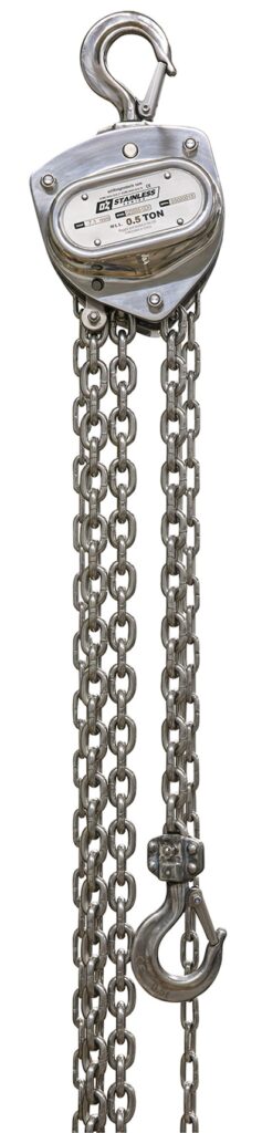 OZSS005-10CH .5 T Stainless Steel Chain Hoist 10 ft. lift