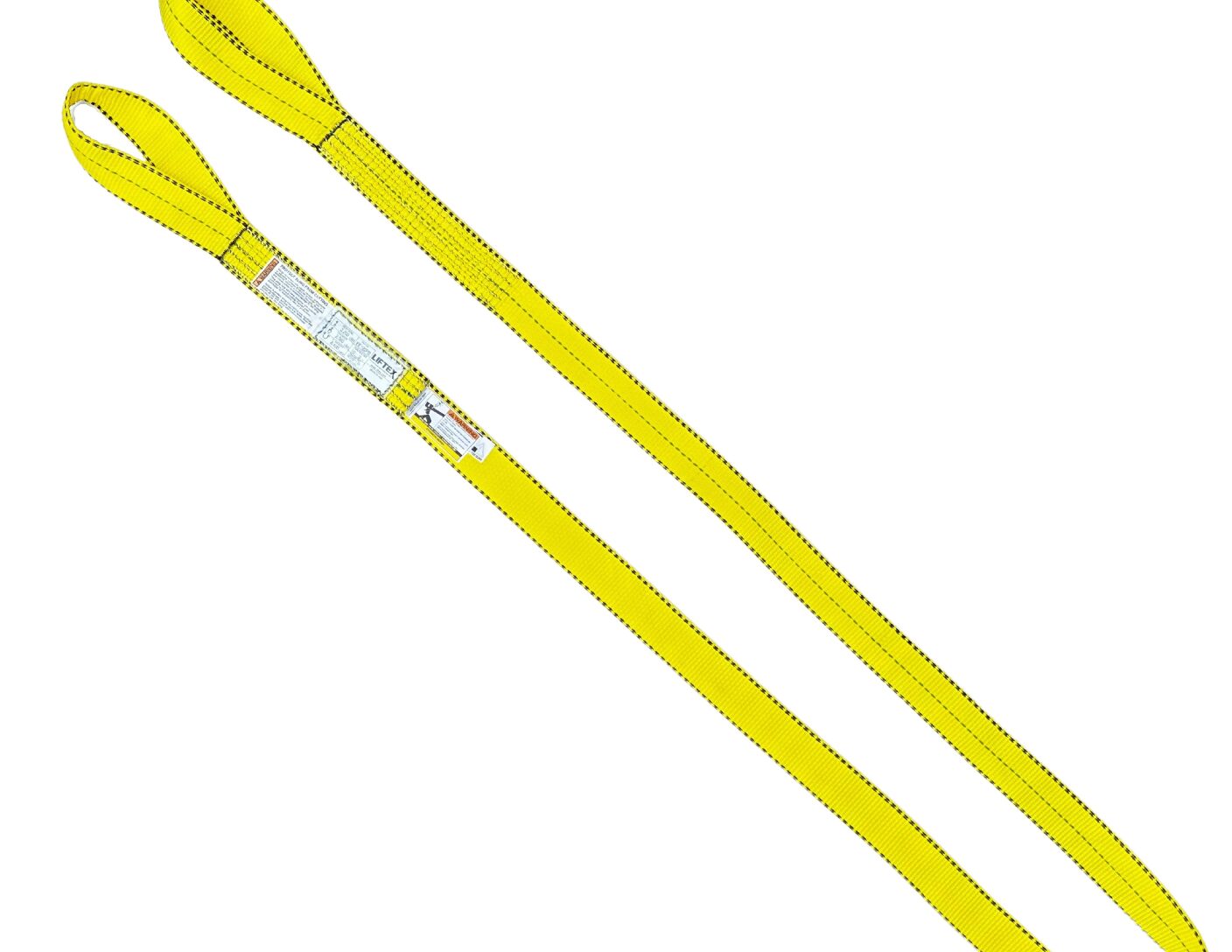 2" Width 3 FT 1 PLY Liftex Pro Edge Eye & Eye Flat Web Sling - CORE - Type III & IV Heavy Duty Premium Edge Type 3 Flat Eye (EE) & Type 4 Half-Twist Eye (TE)